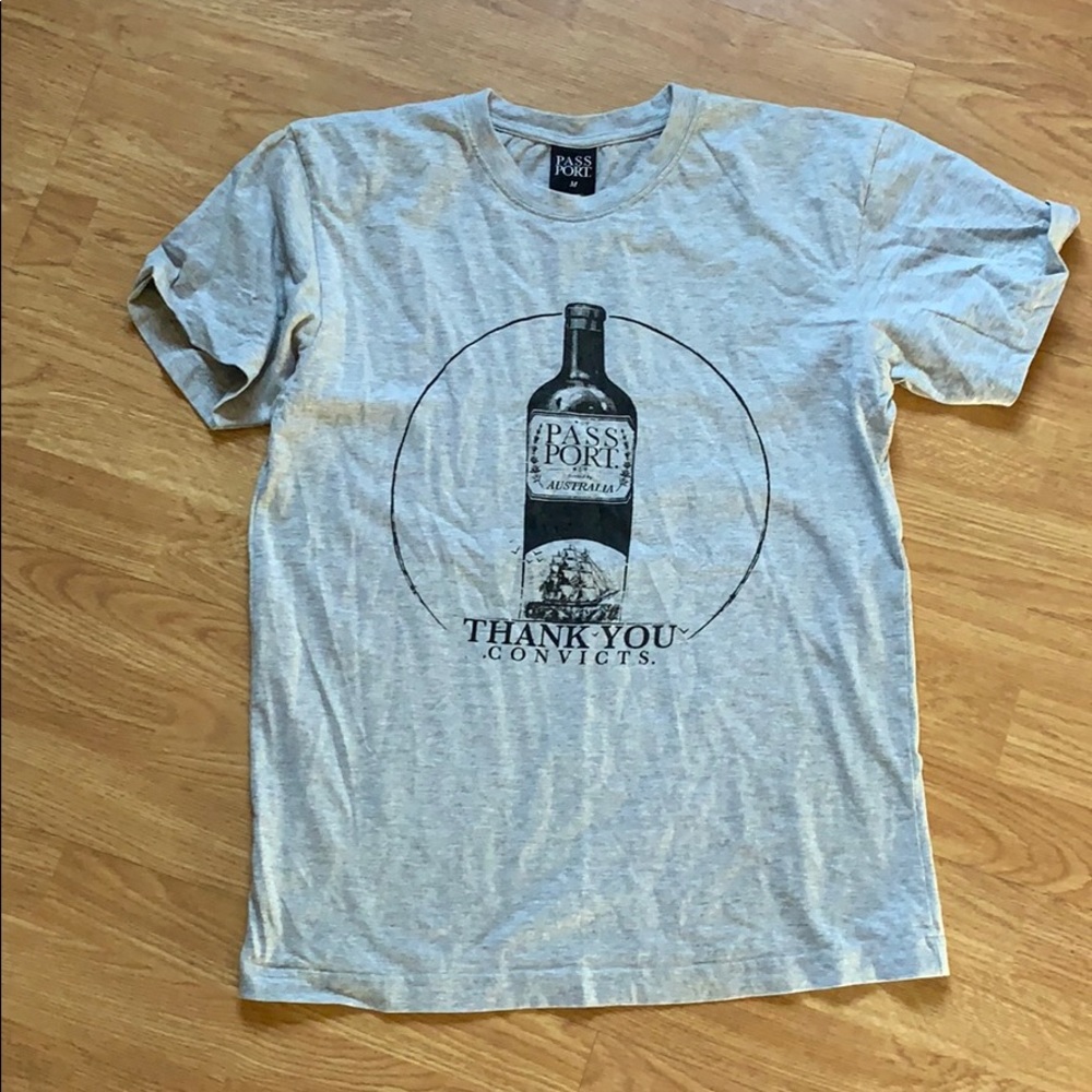 Passport Grey shirt size m
